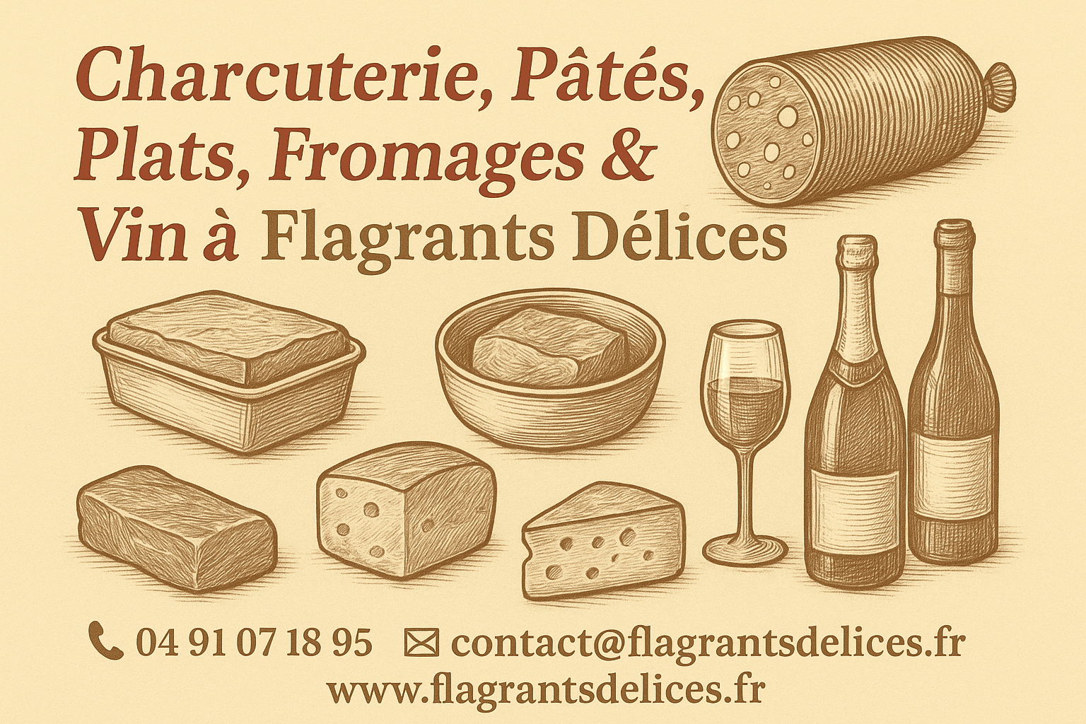 Flagrants Délices à Allauch Traiteur Logis Neuf Marseille