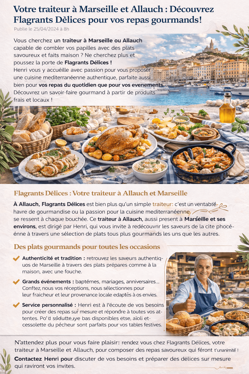 Traiteur à Marseille et Allauch Flangrants Délices