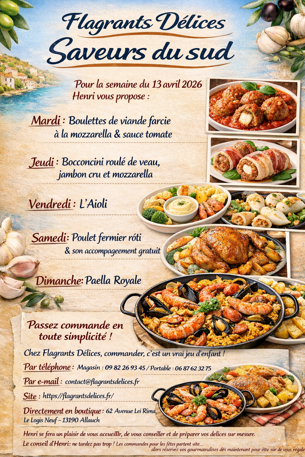 Flagrants Délices traiteur à Allauch