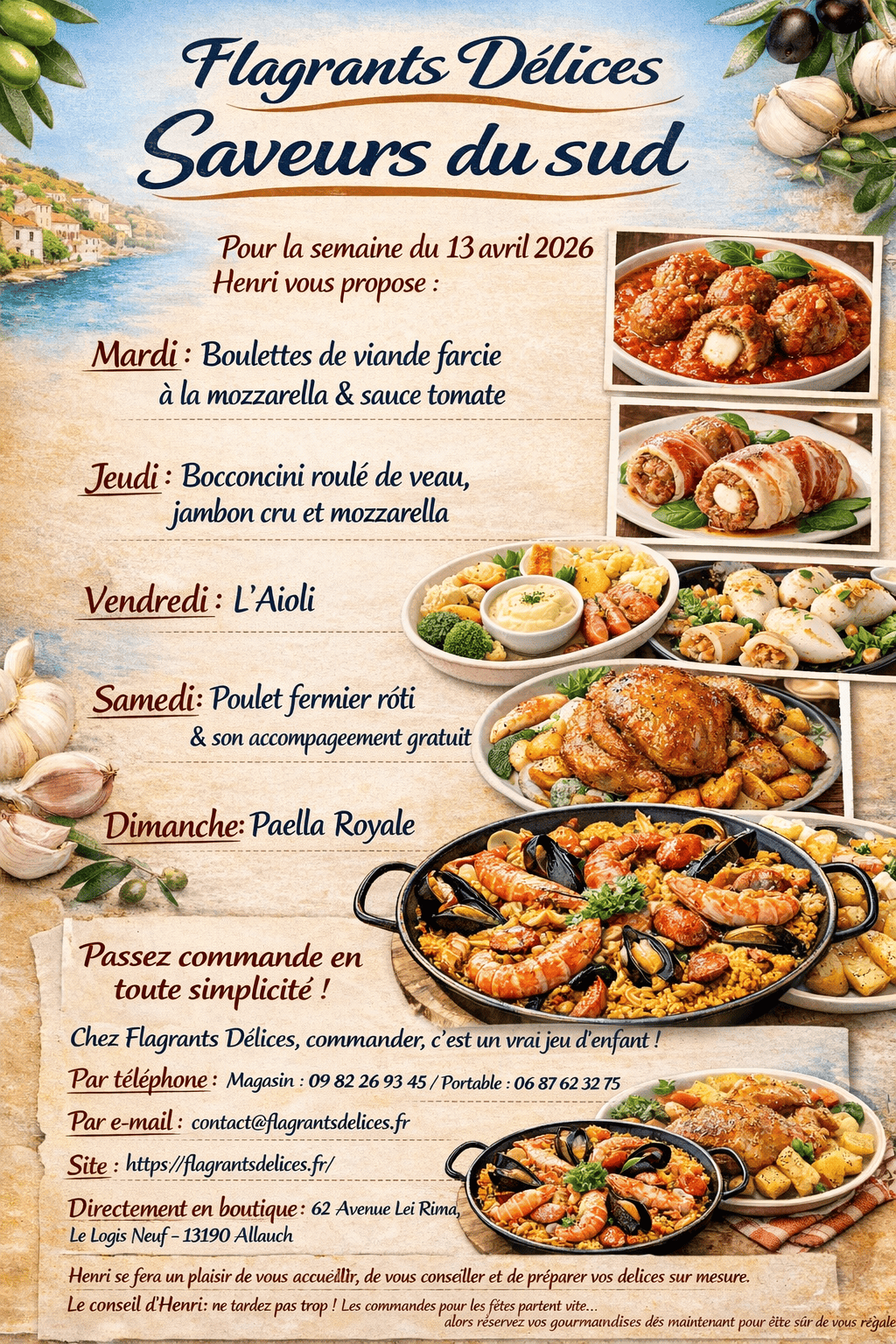 Flagrants Délices traiteur à Allauch